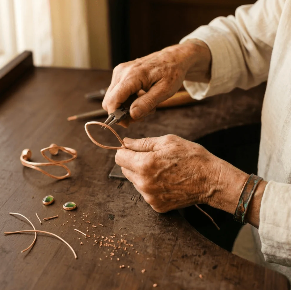 Frond Copper Bracelet