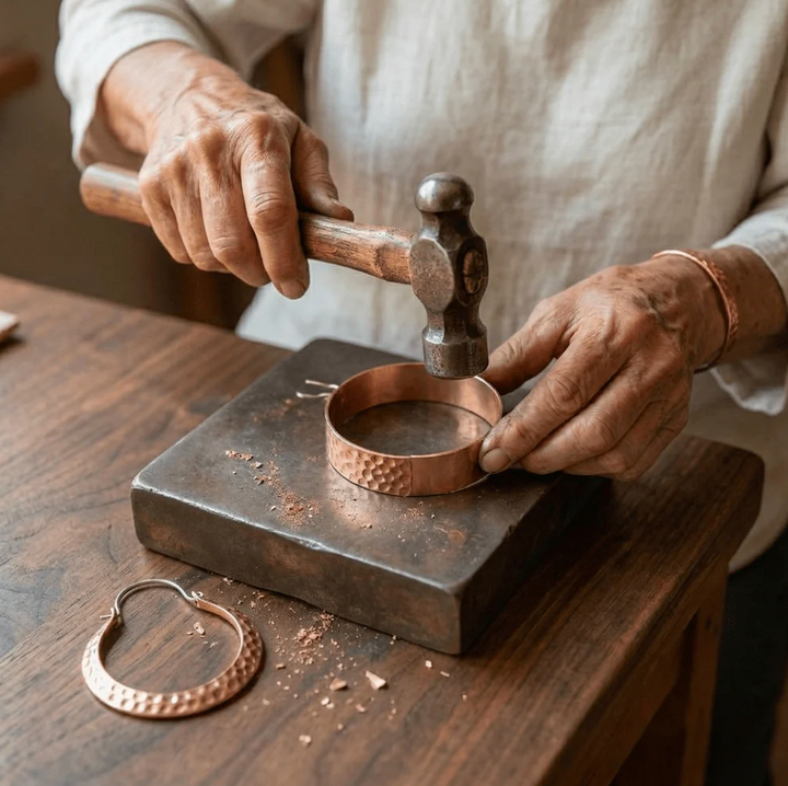 Forge Copper Earrings