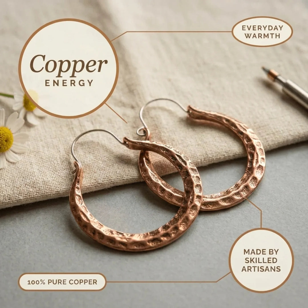 Forge Copper Earrings