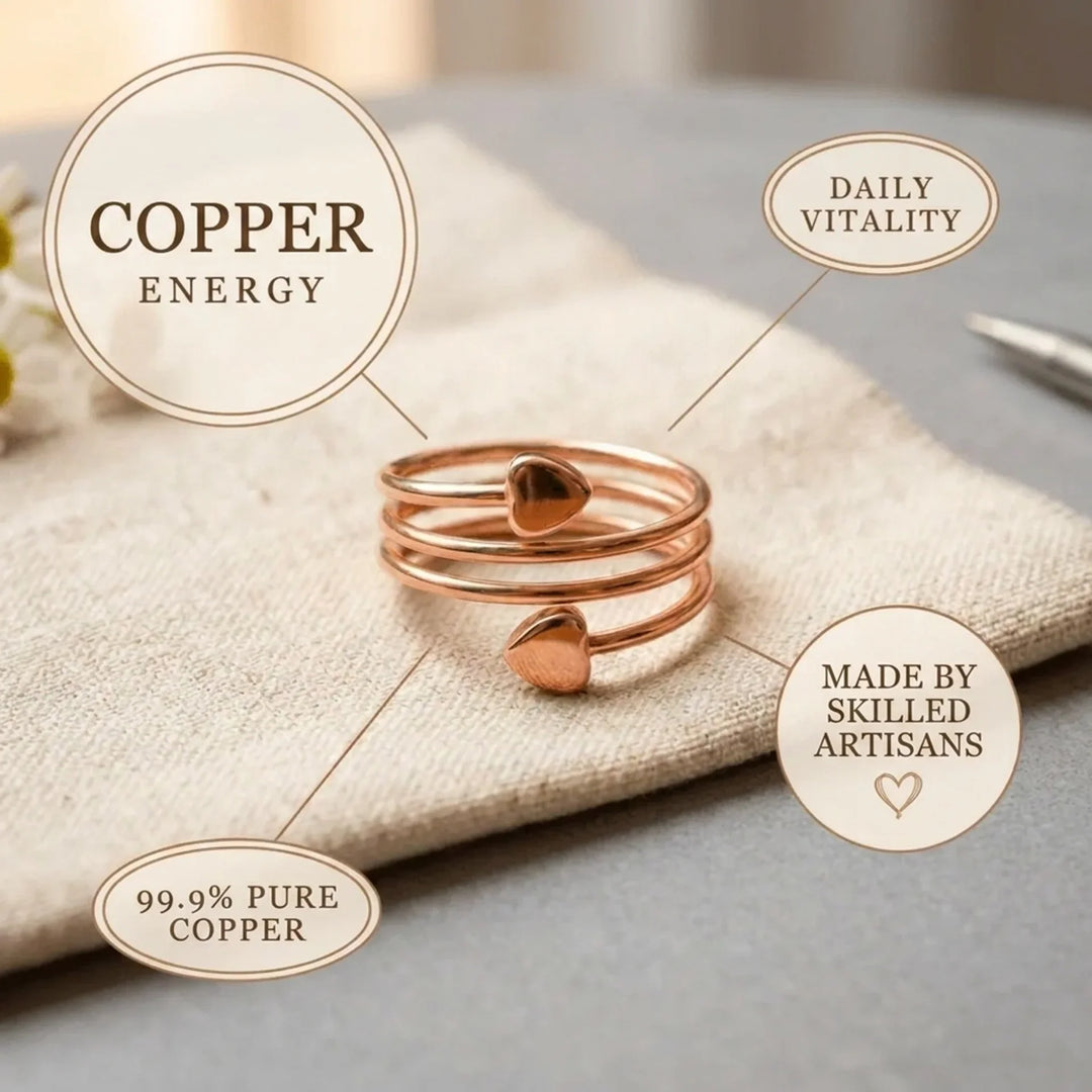 Heartloop Copper Ring