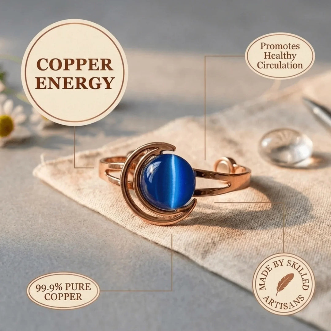Crescent Copper Bracelet