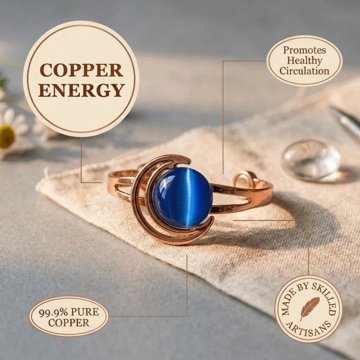 Crescent Copper Bracelet