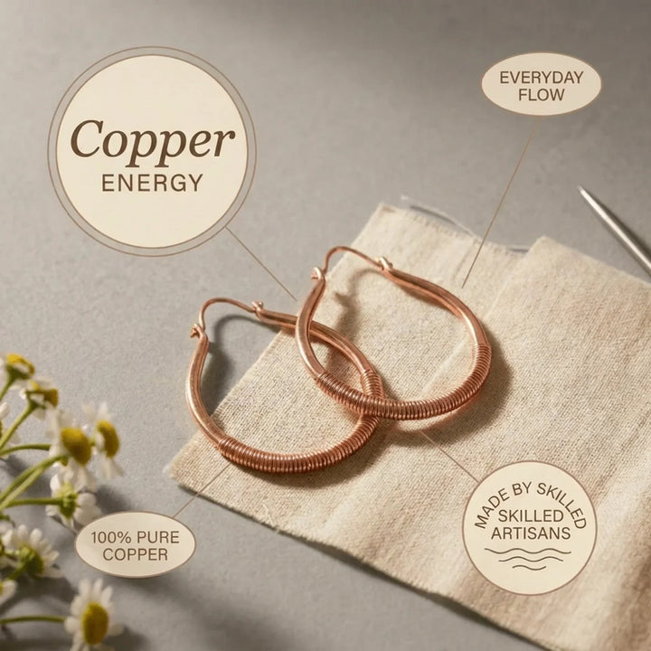 Filamet Copper Earrings