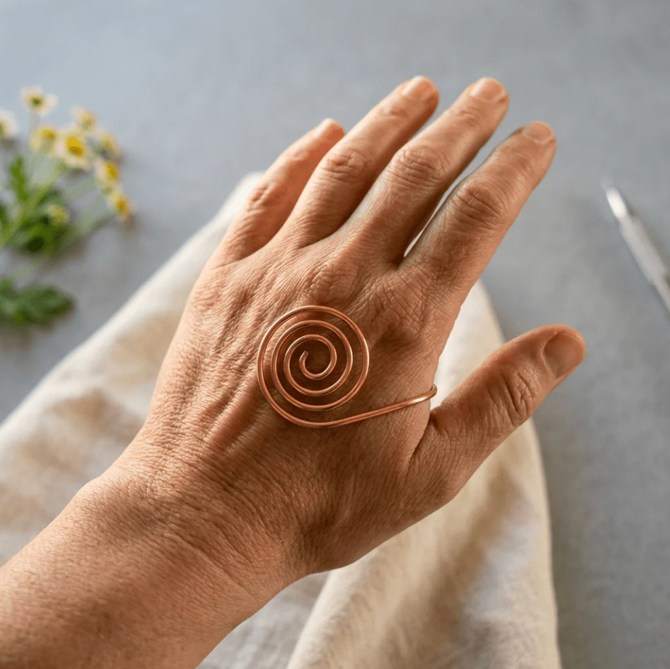 Volute Copper Hand Spiral