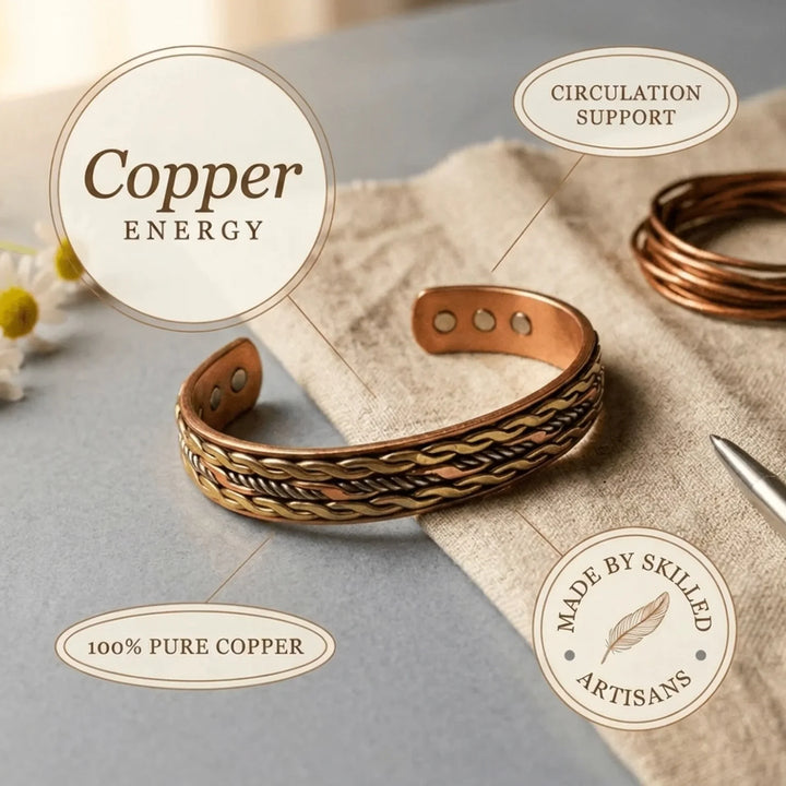 Wave Copper Bracelet