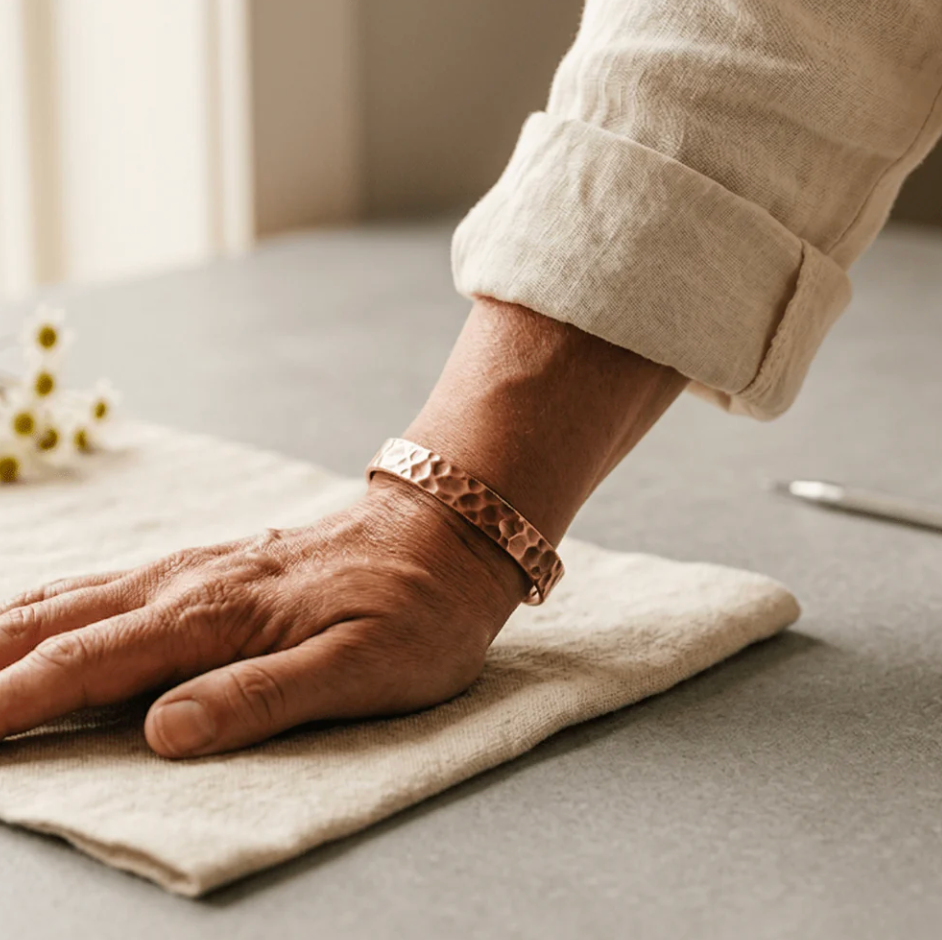 Crater Copper Bracelet