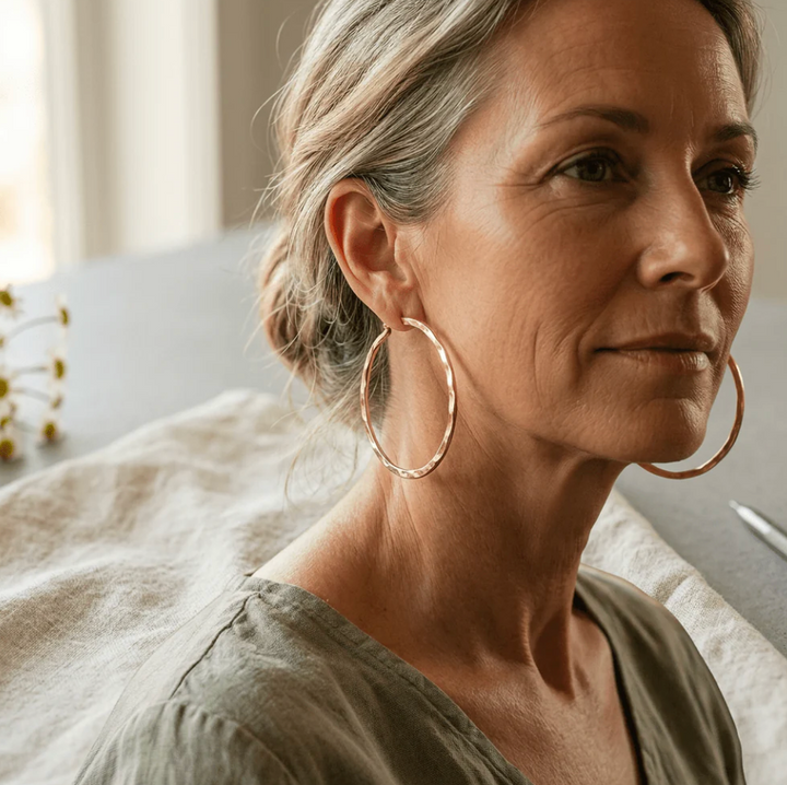 Glint Copper Earrings