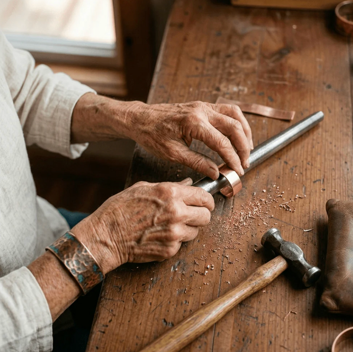 Skein Copper Ring