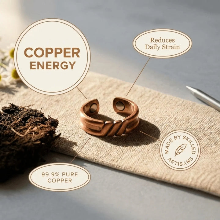 Skein Copper Ring