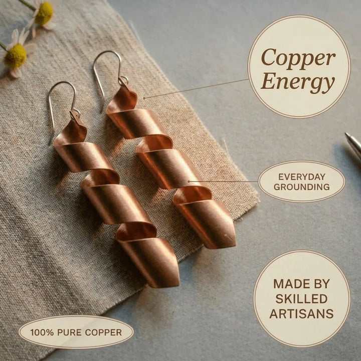Helix Copper Earrings