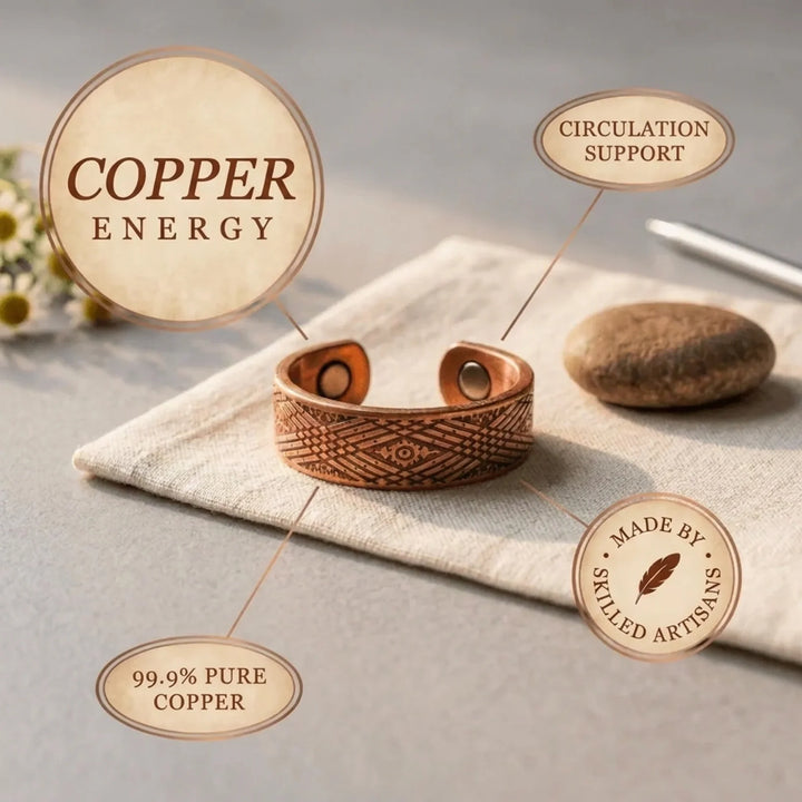Sundial Copper Ring