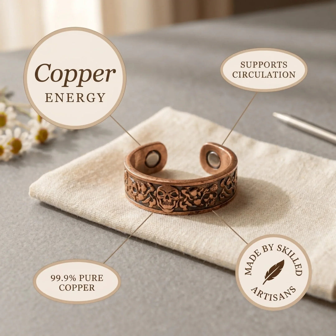 Thistle Copper Ring