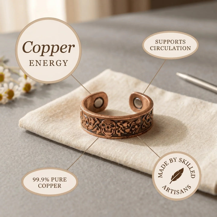 Thistle Copper Ring