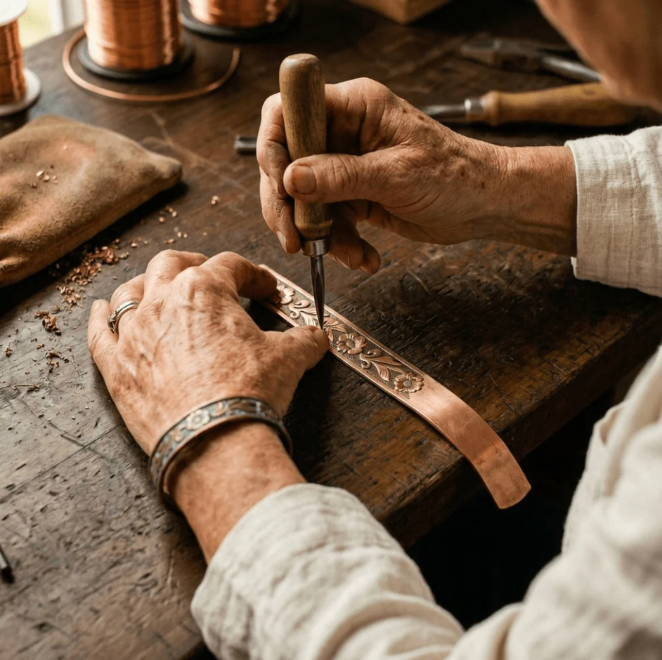 Sprig Copper Bracelet