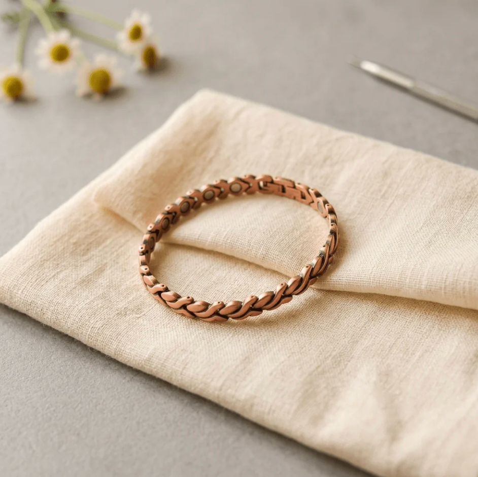 Tress Copper Anklet