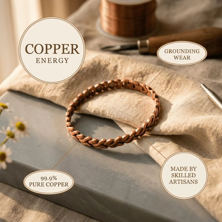 Tress Copper Anklet