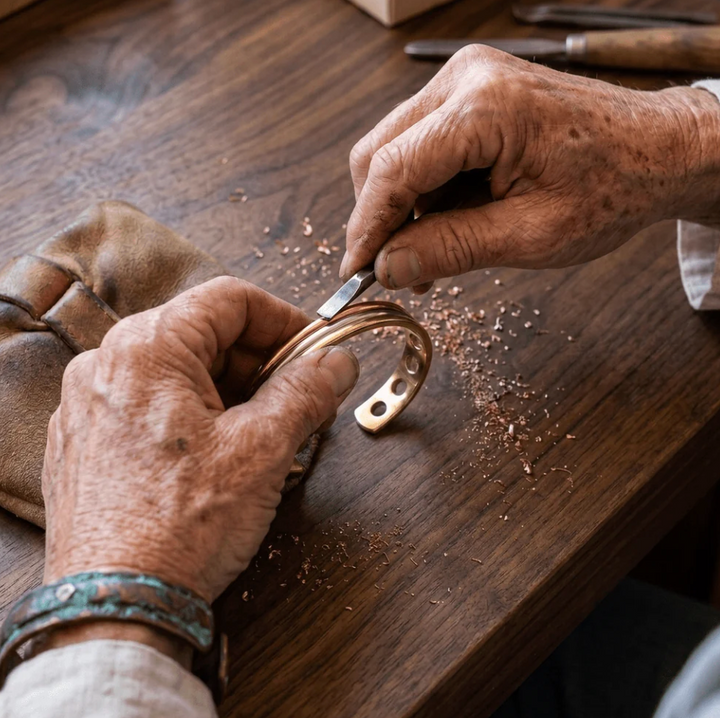 Seam Copper Bracelet