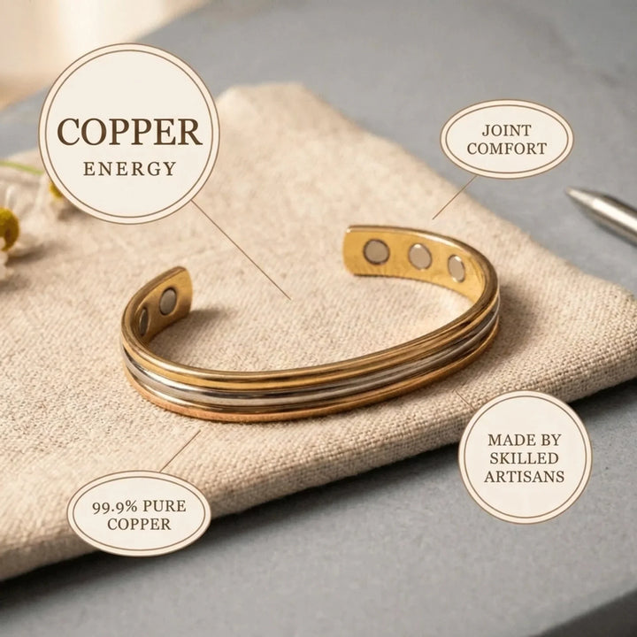 Seam Copper Bracelet