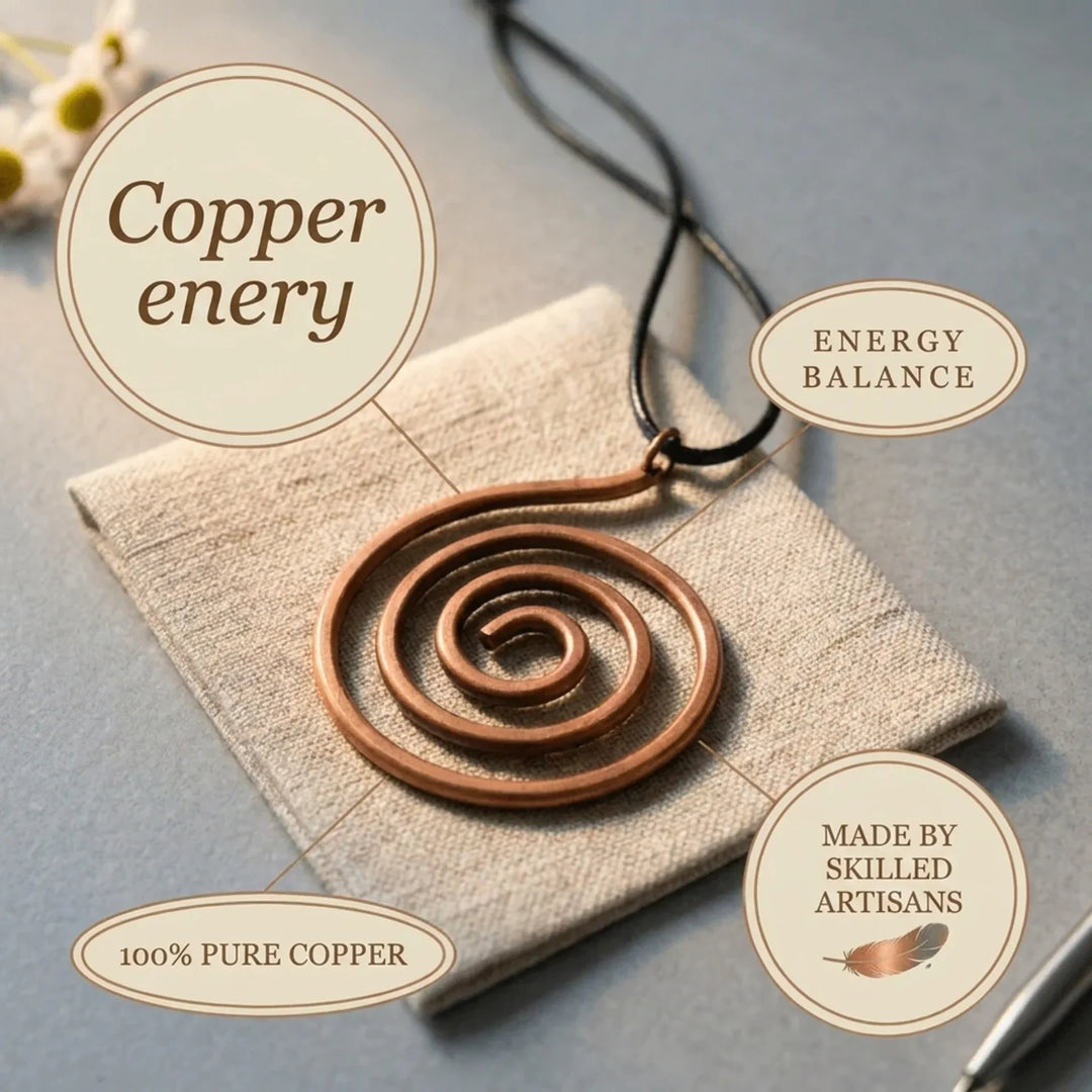 Whorl Copper Necklace