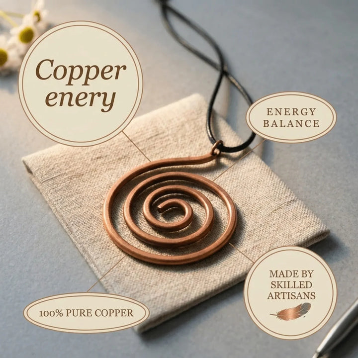 Whorl Copper Necklace