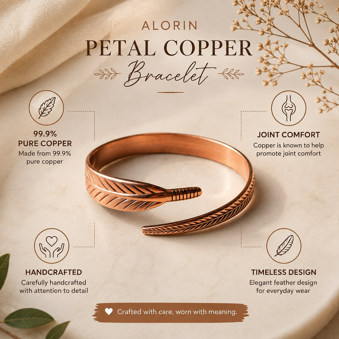 Feather Copper Bracelet