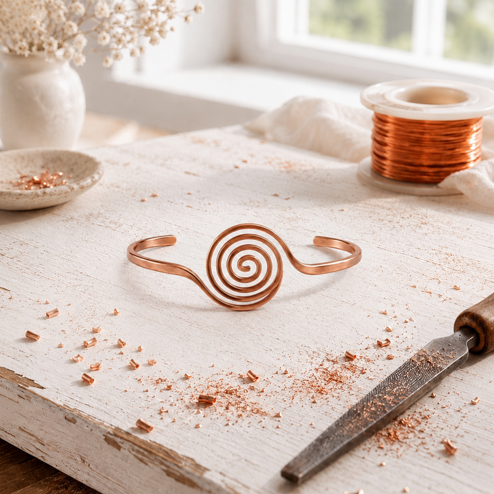 Gyre Copper Anklet