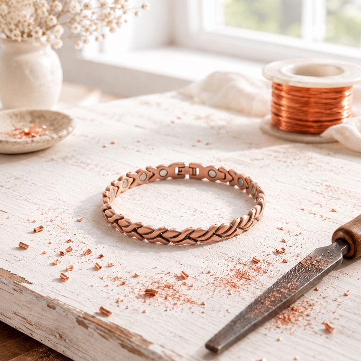 Tress Copper Anklet