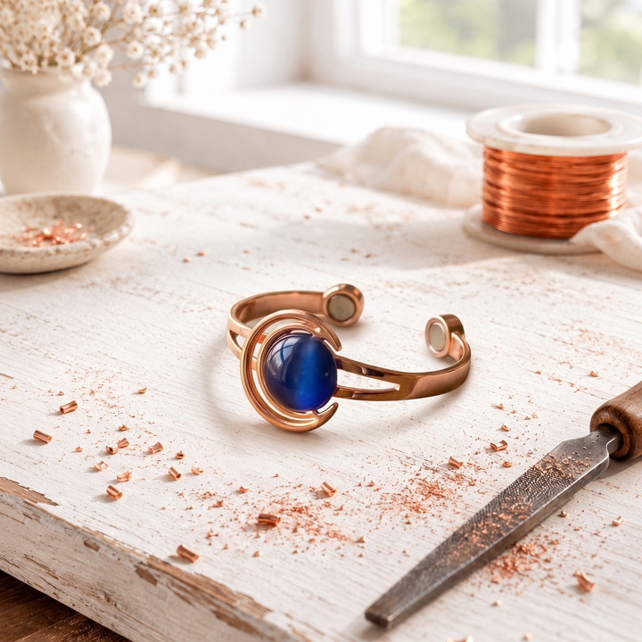 Crescent Copper Bracelet