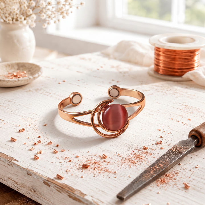 Hearth Pink Copper Bracelet