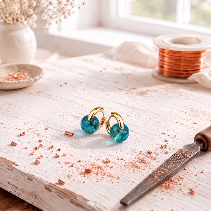 Prism Copper Earrings
